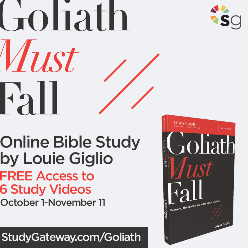 Goliath Must Fall Bible Study Guide Plus Streaming Video - by Louie Giglio  (Paperback)