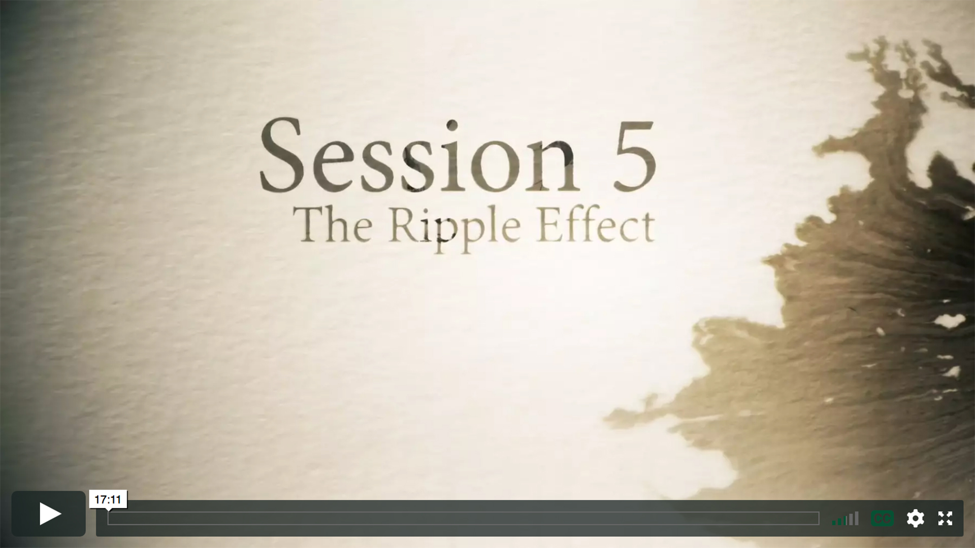 Session 5 - The Ripple Effect