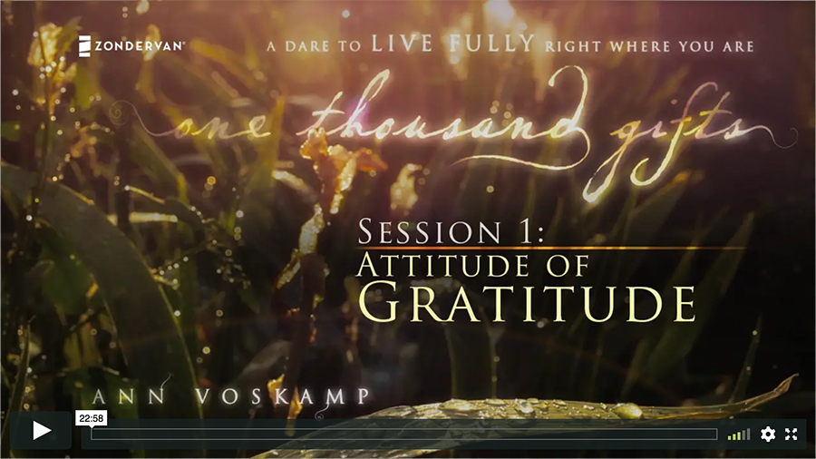 Session 1 - Attitude of Gratitude