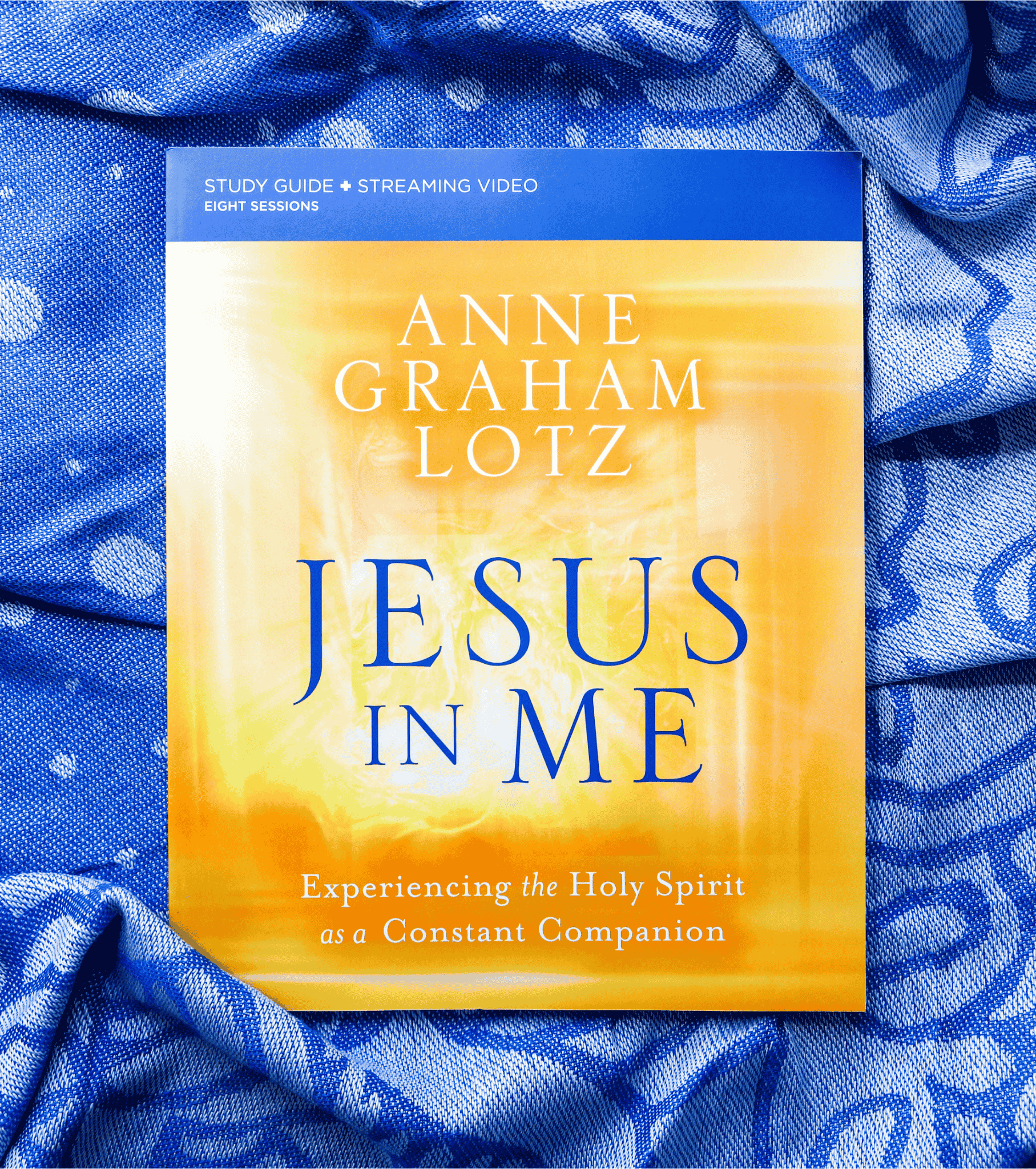 Jesus In Me Bible study guide and smart phone picturing Anne Graham Lotz